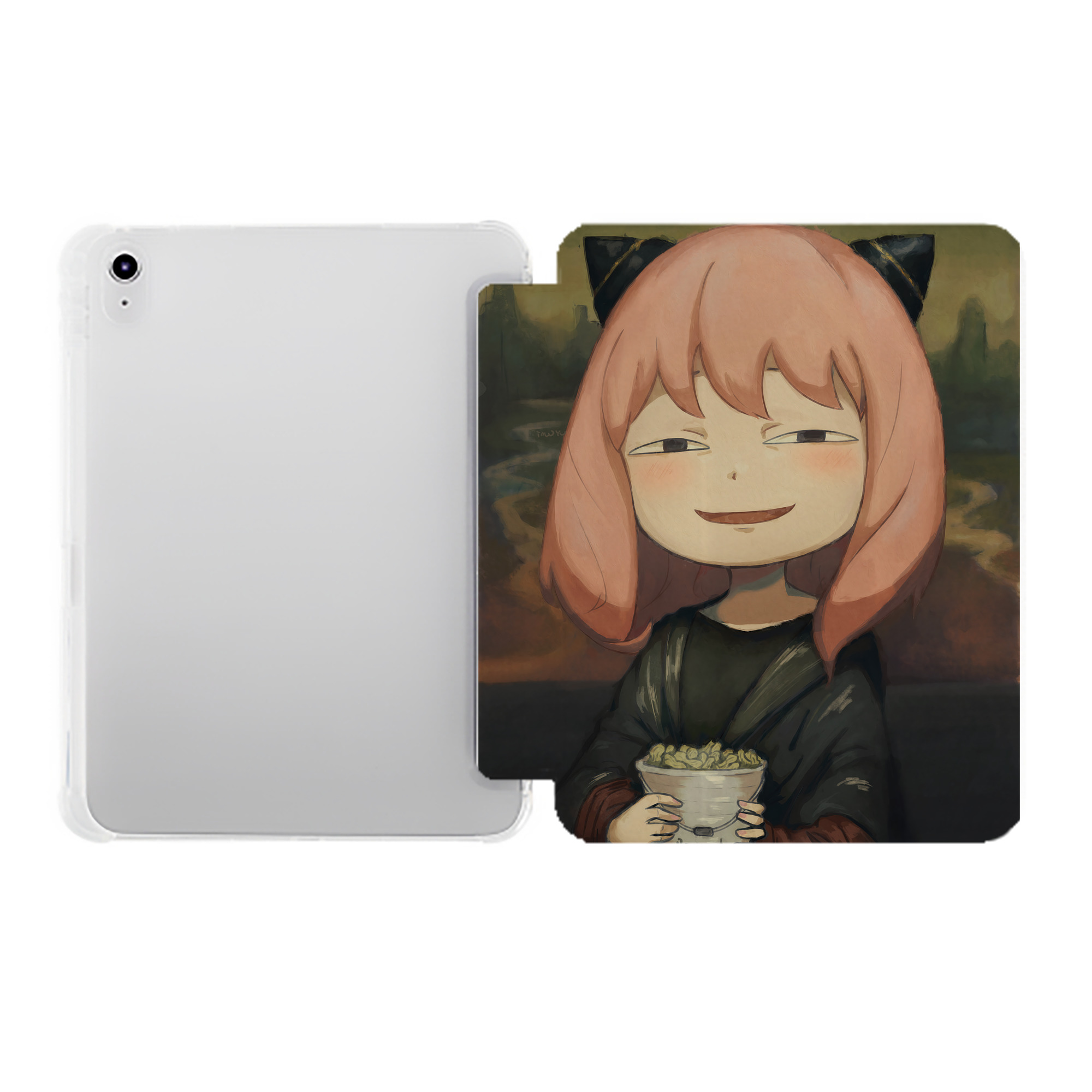 （画像用） SPY×FAMILY间谍家家酒 IPad ケース ペン収納付き 三つ折りスタンド PUレザー×シリコン 対応機種9.5/10.5/10.9インチ
